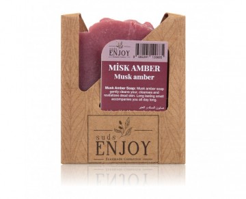 Natural Handmade Musk Amber Soap - Face, Hair and Body