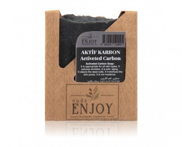 Natural Handmade Activated Carbon Soap - Face, Hair and Body