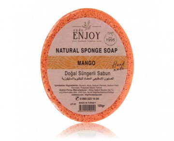 Natural Sponge Soap - Mango