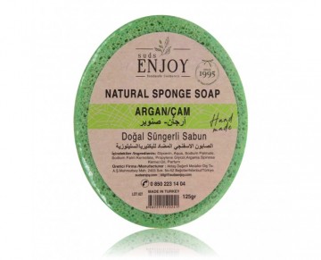 Natural Sponge Soap - Argan & Pine