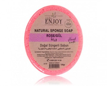 Natural Sponge Soap - Rose